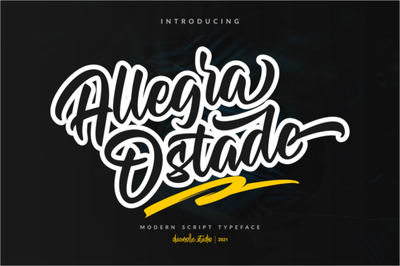 Allegra Ostade: Elevating Your Design Projects with a Modern Script Font