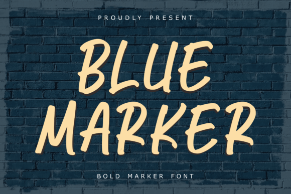 Blue Marker: The Bold Script for Creative Projects