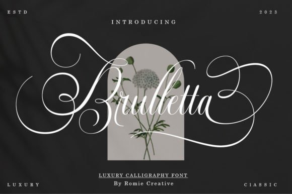 Brulletta: Elevating Your Design with Luxury Script