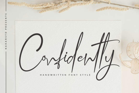 Confidently: Elevating Visual Identity with a Luxurious Script Font