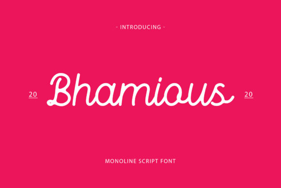 Elevate Your Brand Identity with the Elegant Bhamious Script Font