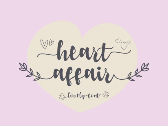 Heart Affair: The Graceful Script Font for Romantic and Personal Projects