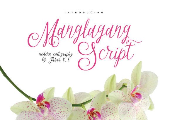 Manglayang: The Elegant Script Elevating Your Bridal and Romantic Designs