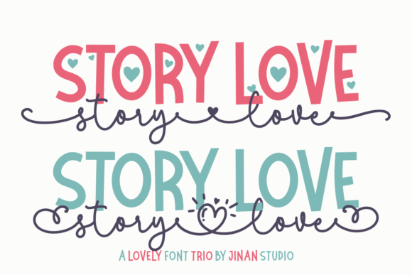 Story Love: The Definitive Trio Font for Modern Romantic Design