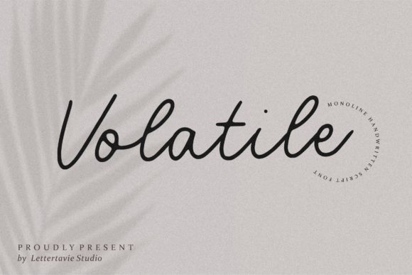 Volatile: A Vintage Script for Nostalgic Design